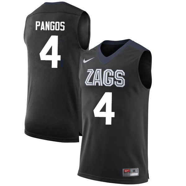 Men #4 Kevin Pangos Gonzaga Bulldogs College Basketball Jerseys-Black